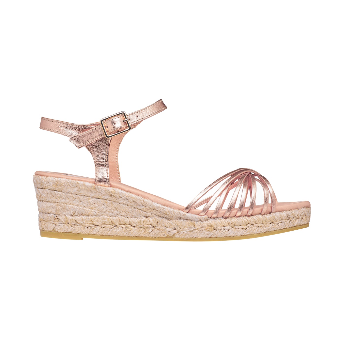CINNAMON Rose Gold espadrilles - Badt and Co - singapore