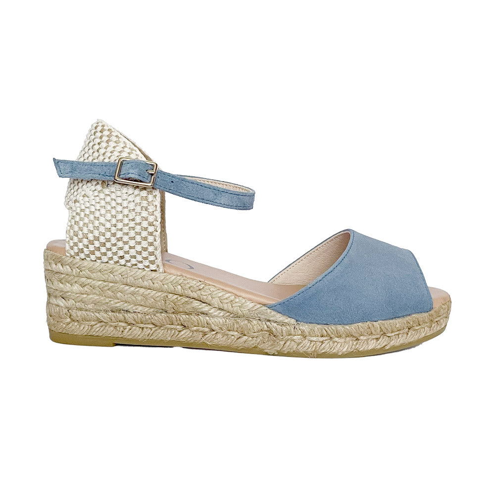 Light blue espadrille discount wedges